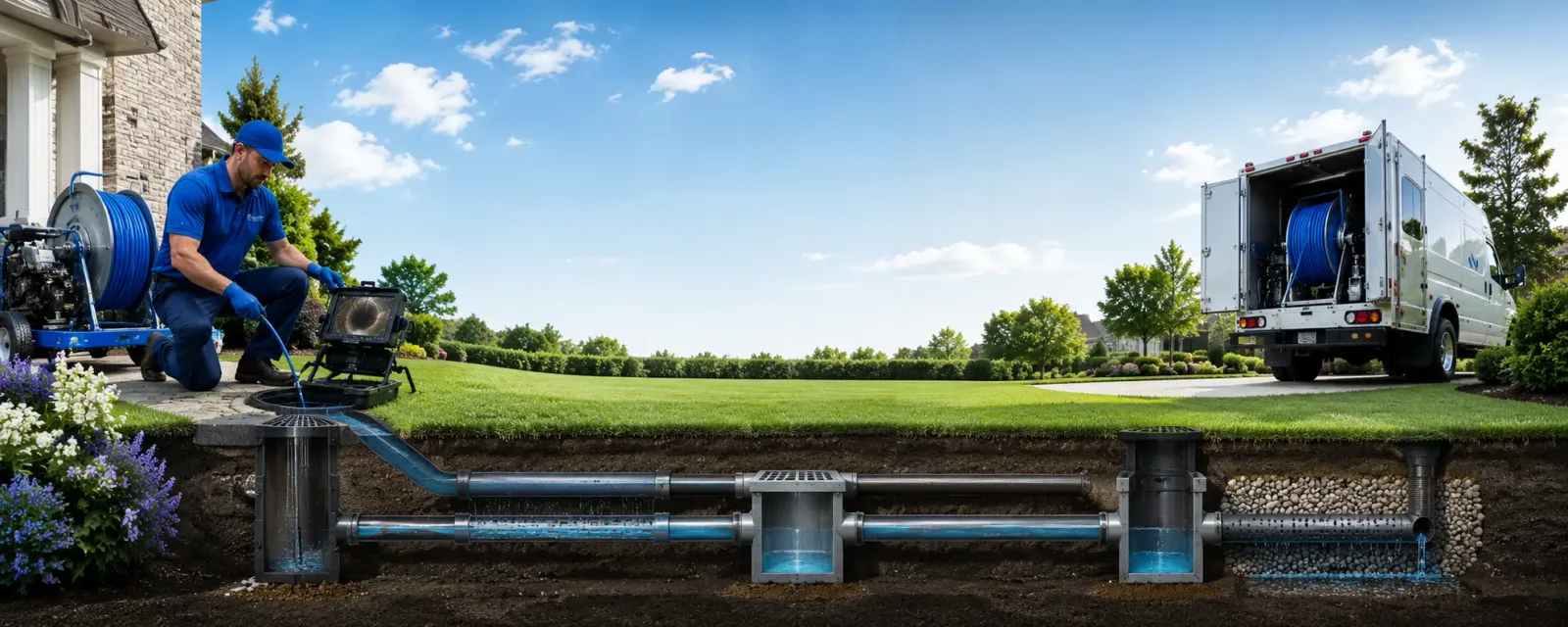 Outdoor drain cleaning information for Newellton, LA